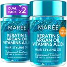 Pacote de 2 sérum modelador de cabelo MAREE para cabelos crespos e secos