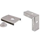 Pacote de 2 suportes de reparo de portas PRIME-LINE para portas de madeira de 3,5 cm