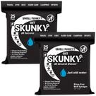 Pacote de 2 toalhetes de banho descartáveis sem enxágue Skunky