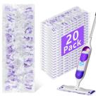 Pacote de 20 recargas Power Mop compatível com Swiffer