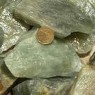 Pacote de 20kg de Onix Verde Pedra Bruta Natural para Lapidar - Atacado