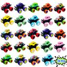 Pacote de 24 brinquedos Mini Monster Trucks para crianças de 3 anos ou mais com fricção Pacote de 24 brinquedos Mini Monster Trucks para crianças de 3 anos ou mais com fricção