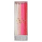 Pacote de 24 velas de aniversário Meri Meri Glitter, 14,6 cm de altura