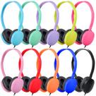 Pacote de 25 fones de ouvido OSSZIT Kids para sala de aula e escola com conector de 3,5 mm