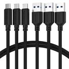 Pacote de 3 cabos SABRENT 22AWG Premium de 1 m USB-C para USB A 3.0 Pacote de 3 cabos SABRENT 22AWG Premium de 1 m USB-C para USB A 3.0
