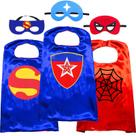 Pacote de 3 capas e máscaras de super-heróis para crianças - NugeriAZ