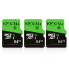 Pacote de 3 cartões Micro SD KEXIN 64GB com adaptador SD UHS-I C10 U1