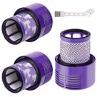 Pacote de 3 filtros de vácuo de substituição para Dyson V10 Cyclone