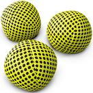 Pacote de 3 Juggling Balls speevers XBalls com bolsa de transporte amarela 125 ml
