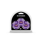 Pacote de 3 marcadores de bolas de golfe Team Golf NCAA LSU Tigers Pacote de 3 marcadores de bolas de golfe Team Golf NCAA LSU Tigers