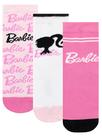 Pacote de 3 meias Barbie Girls, rosa 13-4