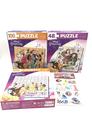 Pacote de 3 quebra-cabeças Disney Princess para crianças de 4 a 8 anos e 248 unidades Pacote de 3 quebra-cabeças Disney Princess para crianças de 4 a 8 anos e 248 unidades