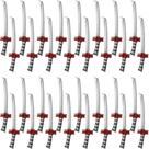 Pacote de 32 espadas ninja infláveis Fahacop para crianças de Halloween Pacote de 32 espadas ninja infláveis Fahacop para crianças de Halloween