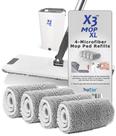 Pacote de 4 almofadas de limpeza de microfibra de reposição para X3 Mop XL