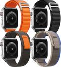 Pacote de 4 Alpine Trail Loop Compatível Appl Watch Band 38mm 40mm 41mm, Substituição Mulheres Homens, Nylon Solo Sport