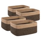 Pacote de 4 cestos de armazenamento OIAHOMY para organizar 30x20x12 cm