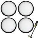 Pacote de 4 filtros HEPA de substituição para aspirador sem fio Ryobi