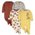 Pacote de 4 para bebês Sleep 'N Play Footie Gerber, 3 a 6 meses Pacote de 4 para bebês Sleep 'N Play Footie Gerber, 3 a 6 meses