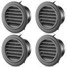 Pacote de 4 polegadas Soffit Vent Piiyoosnn com tela de malha preta Pacote de 4 polegadas Soffit Vent Piiyoosnn com tela de malha preta