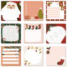 Pacote de 450 folhas de notas adesivas de Natal Clothmile 9 Styles
