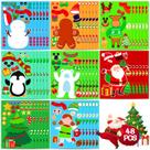 Pacote de 48 adesivos Max Fun Christmas para lembrancinhas de Natal para crianças