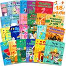 Pacote de 48 livros para colorir Mczan para crianças de 2 a 12 anos com 28 fotos