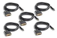 Pacote de 5 cabos Cablelera DisplayPort para DVI (ZPK016SI-05)