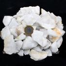 Pacote de 5 Kg de Cascalho Bruto de Quartzo Leitoso Natural 10 a 20mm Tipo B