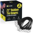 Pacote de 50 amarras de borracha Cargo Strap DC Cargo Mall 21"