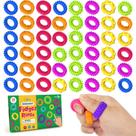 Pacote de 50 anéis sensoriais KLT Fidget Rings para crianças com autismo
