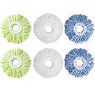 Pacote de 6 almofadas de recarga Spin Mop compatíveis com Simpli-Magic