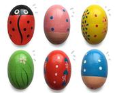 Pacote de 6 peças musicais de percussão de madeira Shake Eggs JoFan