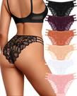 Pacote de 6 roupas íntimas de biquíni sexy com cordão de renda READY TO LOVE