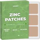 Pacote de 60 adesivos de zinco VIORY com suporte imunológico de biotina Pacote de 60 adesivos de zinco VIORY com suporte imunológico de biotina