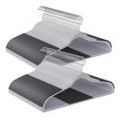 Pacote de 60 cabides de roupas SONGMICS com 60 revestimentos de plástico cinza claro/escuro
