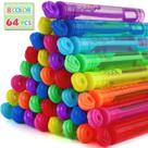Pacote de 64 lembrancinhas de festa Bubble Wands Laxdacee para crianças
