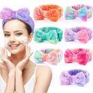 Pacote de 7 bandanas de spa UMIKU para mulheres, maquiagem facial e faixa de cabelo