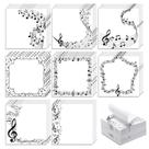 Pacote de 8 estilos com tema musical Sticky Notes TaoBary, 3 x 3 polegadas e 64