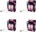 Pacote de 8 lâmpadas LED Philips 8,8 W (75 W) 800 lm 5000 K ST19