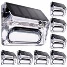 Pacote de 8 luzes solares externas Qualdout para Fence Deck Yard Pacote de 8 luzes solares externas Qualdout para Fence Deck Yard