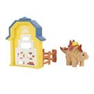 Pacote de ação Toy Dino Ranch Stegosaurus com 4 peças de vedação