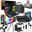 Pacote de acessórios Orzly Essentials Pack para Nintendo Switch OLED