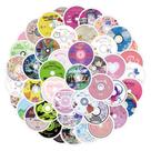 Pacote de adesivos: 60 unidades de discos musicais, niche Record, adesivos de anime