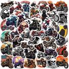 Pacote de adesivos: adesivos retrô para motociclistas, 50 peças para motocicletas