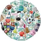 Pacote de adesivos Back to School Anime, 50 unidades, Decorative Cartoon St
