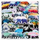 Pacote de adesivos Bear 50 unidades Mountain Forest Silhouette Anima