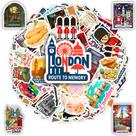 Pacote de adesivos BETANAS 100 peças Inglaterra Londres à prova dágua Pacote de adesivos BETANAS 100 peças Inglaterra Londres à prova dágua