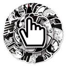 Pacote de adesivos Black and Whites Ones Punchs Mans Powerpuffs Girl