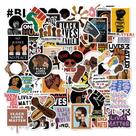 Pacote de adesivos Black Lives Matter, 100 peças de vinil impermeável