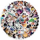 Pacote de adesivos Bleachs Anime, 50 unidades de adesivos decorativos de desenhos animados